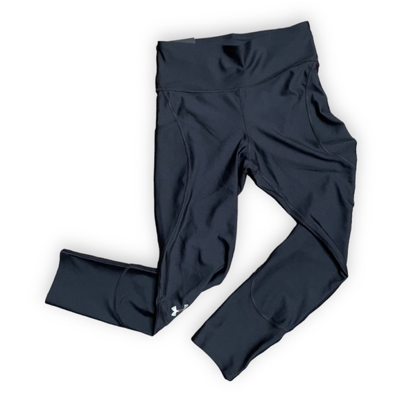 Under Armor Leggings High Rise Compression Cropped Tights Medium - Picture 1 of 5